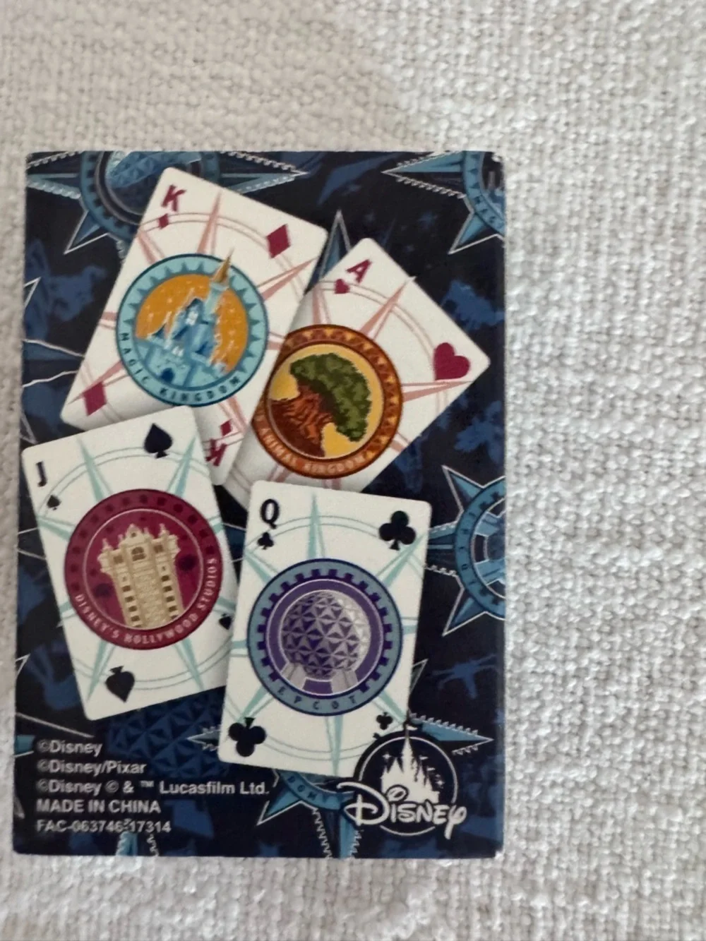 Walt Disney World Playing Cards – Mickey Mouse –  Souvenir Deck w/ Case